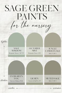 sage green paints for the nursery