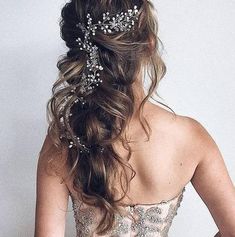 Rose Gold Hair Vine, Long Hair Vine, Silver Hair Vine, Beautiful Wedding Hair, Gold Hair Vine, Pearl Hair Vine, Extra Long Hair, Crystal Hair Vine, Vine Wedding