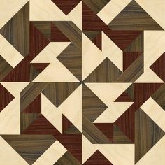 an abstract wood pattern with many different shapes