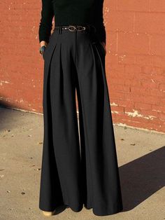 Baggy Trousers Outfit, Pants Grunge, Flair Pants, Cotton Pants Women, Unique Pants, Trousers Women Wide Leg, Pants Woman, Outfits Dress, Outfits Dresses