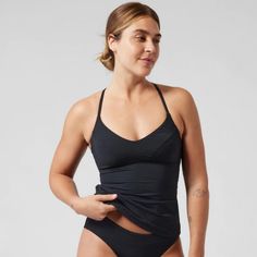 New With Tags Athleta Triangle Tankini Top Black Fits Sizes A To C Tag Says Size S P Tag Says: Fitted Next To The Body Adjustable Tie Back For Custom Fit And Styling Light Support With A Low Coverage Neckline Note: Purchased At The Distribution Center And Was A Non-Returnable Item, So There Is A Line On The Tag Blue One Piece Swimsuit, Halter Top Tankini, Triangle Swimsuit, Tankini Swimsuit Top, Tankini Swim Tops, Swim Tankini, Tankini Swimsuits, Swim Suit Bottoms, Swim Dress