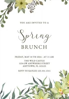 the spring brunch party is on