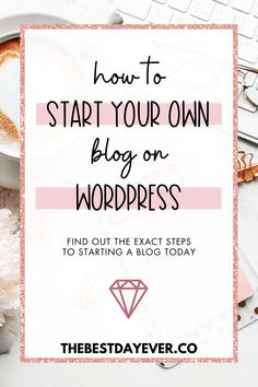 how to start your own blog on WordPress Legit Online Jobs, Content Marketing Plan, Business Board, Blog Strategy, Design Your Life, Graphic Design Tips, Small Business Ideas