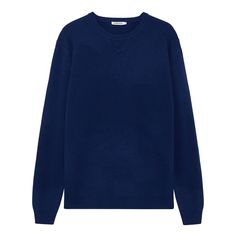 A contemporary enhancement of the classic sweatshirt, an exceptional reinterpretation of a classic of our time. Knitted in a blend of Basolan Merino Wool and Cashmere. A relaxed fit and crew neck features the classic varsity inset triangle ‘V’ detail along with knitted rib hem and cuffs that enhance and combine casual comfort, lavishly soft on the skin, whilst ensuring breathability and flexibility in all seasons. 70% Superfine Basolan Merino Wool 30% Cashmere 7 gauge knit, fully fashioned Dry c Stocking Fillers For Her, Cashmere Wool, Mens Jewelry Bracelet, Jacket Sale, Jumpers And Cardigans, Independent Designers Fashion, Occasion Wear, Clothes For Sale, Shirts Tops