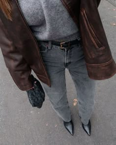 Autumn Fits, Fall 23, Fall Inspo, Fall 24, Fall Fits, Brown Leather Jacket, Winter Fits, Fall Winter Style, Trend Fashion