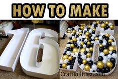 how to make balloons in the shape of numbers for birthdays or any special occasion