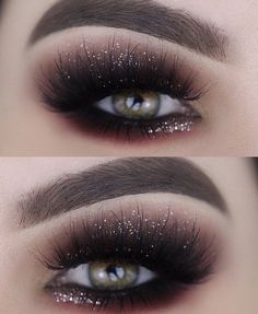 Shimmer Eye Makeup, Glitter Colors, Valentines Makeup