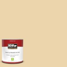 a red paint can with the words behr interior - exterior high gloss enamel on it