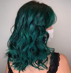 Sea Green Hair, One Hair Color, Dark Teal Hair, Green Hair Extensions, Hair Color Images, Hair Colors For Brunettes, Colors For Brunettes