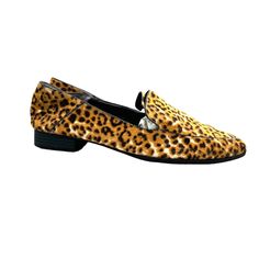 These Charles Women's Loafers Feature A Striking Leopard Print With A Fine Leather Upper. They Provide Both Style And Comfort, Suitable For Various Occasions. Leopard Print (Hair Calf) Heel Style: Flat Toe Shape: Pointy Heel Height: .87 Inch Slip-On Style The Shoes Are Unboxed And Have Been Store Handled And May Have Faint Wear Present. Faint Rubbing On The Body. Sticker Residue On The Soles. Other Faint Wear May Be Present. Please Examine All Pictures Carefully. (See Pictures) New Unworn Out Of Orange Slip-on Loafers For Formal Occasions, Leopard Print Hair, Leopard Loafers, Comfortable Loafers, Pointy Heels, Charles David, Women's Loafers, Calf Hair, Leather Loafers