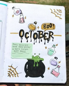 October Bullet Journal Ideas, Bullet Journal Halloween, Monthly Ideas, October Bullet Journal, Youtube Setup, Bullet Journal October, Bullet Journal Weekly Layout, Information Science