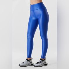 Nwt Noli Liquid Leggings In Cobalt Size L Yoga Tights, Liquid Leggings, Mesh Leggings, Camo Leggings, Yoga Set, Floral Leggings, Active Leggings, Capri Leggings, Printed Leggings