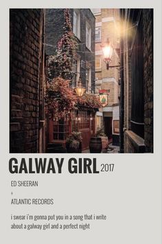 Ed Sheeran Song Poster, Ed Sheeran Poster, Galway Girl Ed Sheeran, Songs Poster, Artist Posters, Music Aesthetics, Decorate Room, Galway Girl