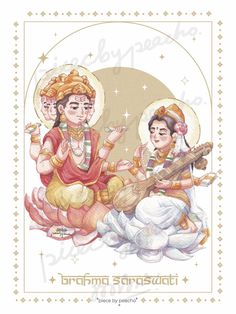 Saraswati Painting, God Venkateswara Images Hd Wallpaper, Boho Art Drawings, Wallpaper Project, Doodle Art Journals, Indian Painting, Hinduism Art, Goddess Artwork