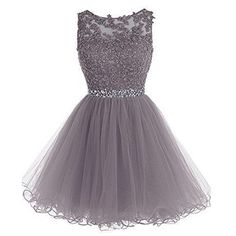 Short Homecoming Dress on Luulla Homecoming Evening Dress With Illusion Neckline, Illusion Neckline Evening Dress For Prom And Homecoming, Knee Length Shorts, Short Homecoming Dress, Illusion Neckline, Satin Color, Grey Light, Homecoming Dress, Dress Party