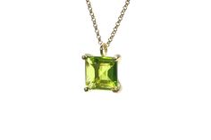 Fall in love with the stunning pop of color and vibrance from this Peridot pendant necklace. This handcrafted birthstone necklace is a desirable gemstone piece to add to your jewelry collection. This square pendant necklace gives a lovely structure and silhouette. Gorgeous styling piece. Dainty and fashionable. Lovely gift for special occasions. Made with chain finish of your choice. Comes in our signature Anemone box. Product specifications Jewelry Information Metal stamp 14K Metal Gold Filled Rose Gold Square, Square Pendant Necklace, Peridot Pendant, Square Pendant, Birthstone Necklace, Square Shape, Metal Stamping, Gold Vermeil, Lovely Gift