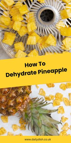 How To Dehydrate Pineapple - Dehydrator Pineapple Dehydrated Pineapple, Dehydrator Recipes Fruit, Dehydrate Pineapple, Dehydrated Fruits, Food Dehydration, Dehydrated Foods, Dehydrated Vegetables, Snack Healthy