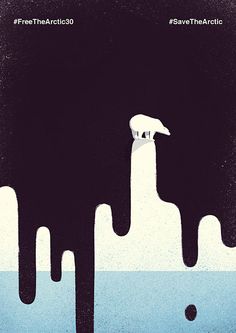 a poster with an animal standing on top of a hill