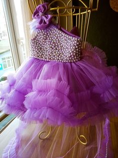 Buy Lilac Pearl Long Tail Princess Dress , Baby Pageant Dress ,princess Party Dress , Wedding Dress for Kids Online in India - Etsy Purple Ball Gown Princess Dress For Wedding, Lavender Princess Ball Gown For Wedding, Lavender Ball Gown For Party, Purple Ball Gown For Dress-up Occasions, Princess Style Purple Ball Gown, Elegant Purple Sleeveless Tutu Dress, Elegant Sleeveless Purple Tutu Dress, Elegant Lavender Princess Dress For Dress-up, Elegant Purple Tutu Dress For Wedding