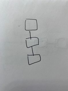 an image of a drawing on the side of a white wall with black lines in it