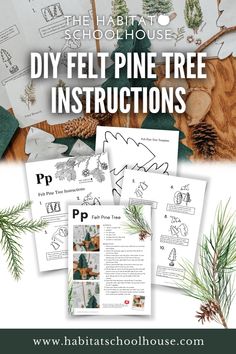 pine tree instructions for kids to learn how to use them