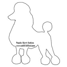 a paper cut out of a poodle dog