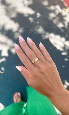 Nail Vibes, Hoco Nails, Short Almond Nails, Summery Nails, Nail Jewelry, Oval Nails, Acrylic Nails Coffin, Minimalist Nails, Nails Inspo