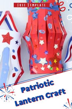 patriotic lanternen craft with free template