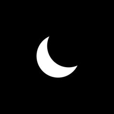 a black and white image of the moon with a crescent on it's side