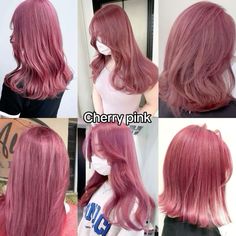 adorbs!!! X3 #hair #hairdyeideas #dye #pink Hair Colour Pink, Cherry Pink Hair, Hairstyles And Colors, Dark Pink Hair, Pink Hair Color, Hair Tint