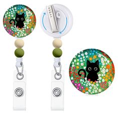 PRICES MAY VARY. 【Amazing gift】The silicone bead badge reel is made of crystal shinning glassed, perfect gifts for Christmas, Thanksgiving, Valentine's Day, Easter or birthday. The are suitable for employees, workers, RN nurses, PA, nursing assistants, doctors, teachers, etc. 【Novelty Badge Reel】This funny nursing badge reel is designed with black cat arts.The cute and interesting badge reel will always bring more happiness and fun to your life. You will get tons of comment on them. 【Quality and Adjustable Black Retractable Badge Holder, Black Adjustable Retractable Badge Holders, Nursing Teacher, Nursing Assistant, School Supply Labels, Cute Black Cats, Name Badges, Nurse Badge Reel, Nurse Badge