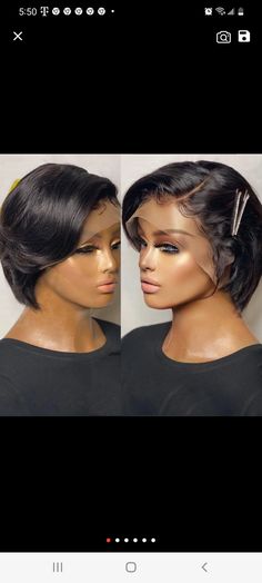 Pixie Cut short straight human hair wig 10A pre-plucked with natural headline 13X6x1 with 150% Density can be dye, bleach or permed. Can go with any hairstyle or color of your choice. The length is 8" and can last for 3years or more with proper care. Ii can be install as glue or glueless wig depending on you. Black Pixie Cut, Pixie Cut Short, Straight Human Hair Wig, Glueless Wig, Pixie Cut Wig, Human Hair Wig, Straight Human Hair, Short Cuts, Hair Wig