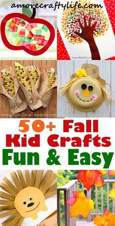 fall crafts and activities for kids to make