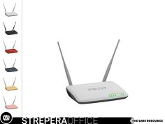 the router is connected to several different devices