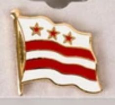 DISTIRICT OF COLUMBIA FLAG LAPEL PIN Columbia Flag, District Of Columbia, Metal Pins, Canada Flag, Lapel Pin, Lapel Pins, Country Flags, Columbia, Flag