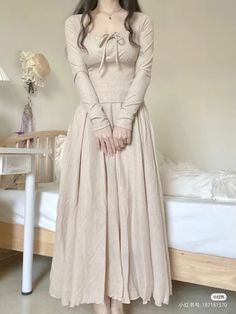 Long Coquette Dress, Summer Fairycore, Modest Girly Outfits, Modest Dresses Casual, Historical Dresses, Modest Fashion Outfits, Womens Dress, Feminine Outfit, 인물 사진