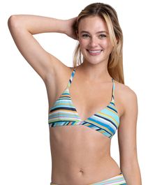 Chase the sun with confidence in the JOLYN Women's Hailey Sunchaser Bikini Top, designed for the dynamic woman with a love for both style and sport.Features Triangle top Y back detail Details Fabric: 78% Recycled Nylon / 22% Elastane Care: Hand wash cold Sun Protection: UPF 50+ Chlorine Resistant: Yes Adjustable: No Cup Support: Removable cups Front Coverage: Moderate Country of Origin: Imported Chasing The Sun, Swim Wear, Back Details, Triangle Top, Upf 50, A Love, Sun Protection, The Sun, Hand Wash