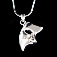 The Phantom of the Opera Broadway Masquerade Mask Unisex Pendant Charm Necklace | Jewelry & Watches, Fashion Jewelry, Necklaces & Pendants | eBay! Phantom Of The Opera Broadway, Catty Noir, The Phantom Of The Opera, Mask Necklace, Trendy Fashion Jewelry, The Phantom, Masquerade Mask, The Opera, Best Jewelry Stores