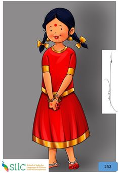 Maharashtrian Illustration, Indian Animation, Traditional Dresses For Kids, Dress Illustration Art, Village Kids, Fashion Show Themes, Childhood Memories Art, Children Sketch