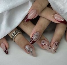 Valentines Day Nails White, Cards Nails, Pastel Spring Nails, Summer Nail Styles, 2024 Nails, Romantic Nails, Long Nail Designs, Cute Nail Art Designs, Valentines Makeup