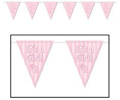 It'S A Girl Pennant Baby Shower Party Themes, Pennant Flags, Say Congratulations, Parents To Be, Pennant Banner, Baby Shower Party Supplies, Pennant Banners, Hanging Banner