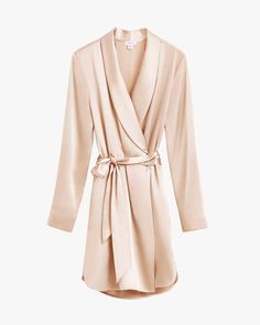 Robe with a belt and draped lapels Feminine Sensual, Night Time Outfits, Morgan Lane, Olivia Von Halle, Satin Set, Cotton Nightgown, Fairy Makeup, Women's Robe, Hang Loose