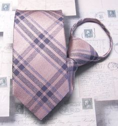 This beautiful zipper tie has pre-made knot, pre-tied and adjustable loop, it's 19" long, 3.25" wide. Classic Pink Business Ties, Pink Tie And Pocket Square, Elegant Pink Ties For Semi-formal Occasions, Adjustable Pink Tie, Adjustable Pink Bow Tie, Mens Tie, Tie Men's, Purple Plaid, Christmas Deals