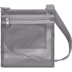 a gray bag with a zipper on the side