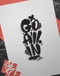 a piece of paper that has some type of graffiti on it, with the word go air written in black