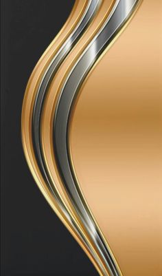 an abstract gold and silver background with wavy lines