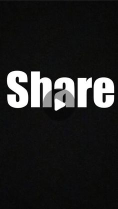 the word share is shown in white on a black background