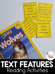 Functional Text Activities, Teaching Text Features, Teaching Nonfiction Text Features, Third Grade Language Arts, Text Structures, Learning Reading