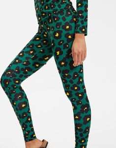 LaDoubleJ Shorts and Pants - Leggings Palazzo Pants Winter, Pattern Clash, Flower Green, Shorts Pants, Silk Twill, Printed Dress, Cute Pattern, Leggings Shop, Second Skin