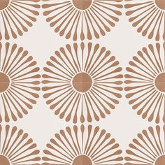 a brown and white wallpaper with an intricate design